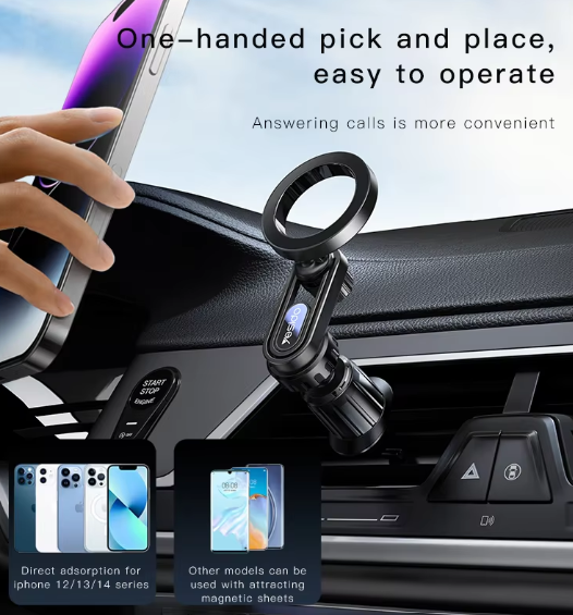 Metal Magnetic Car Phone Stand - daudcars